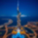 Aerial view of Al Aneeqa Tower showcasing its innovative design