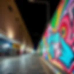 Artistic view of Al Quoz showcasing vibrant street art