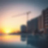 Stunning view of the Anantara Residence Palm Jumeirah at sunset