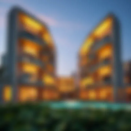 Stunning architectural view of Creek Residences showcasing modern design