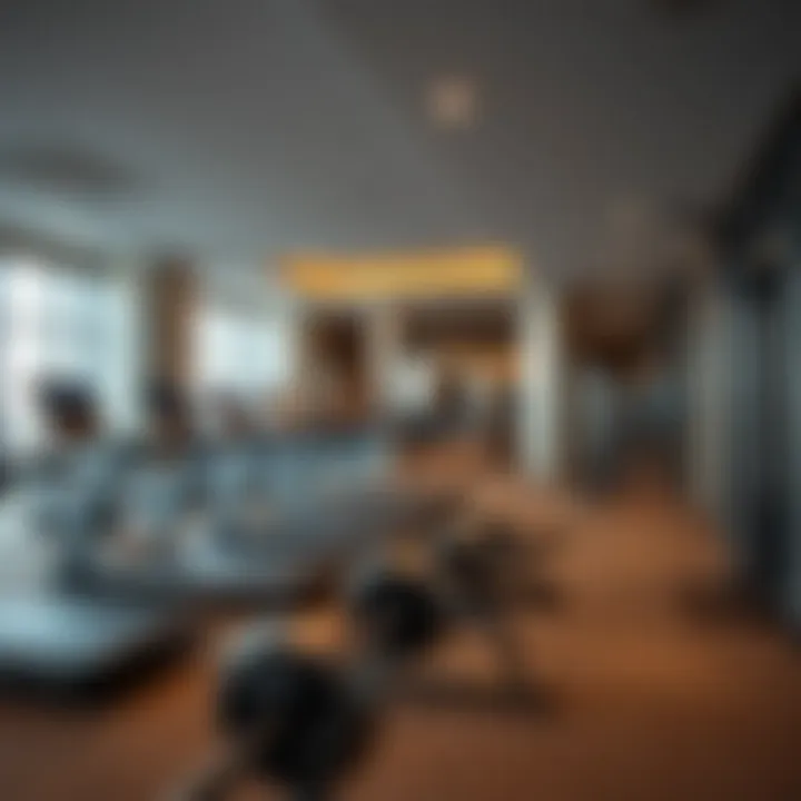 Well-equipped gym showcasing fitness facilities