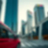 Architectural design of DIFC showcasing modern structures
