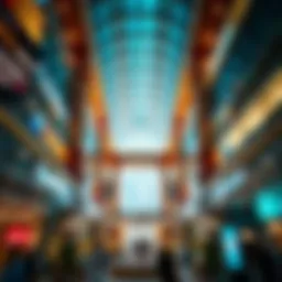 Stunning architectural design of a Dubai shopping mall