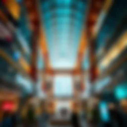 Stunning architectural design of a Dubai shopping mall