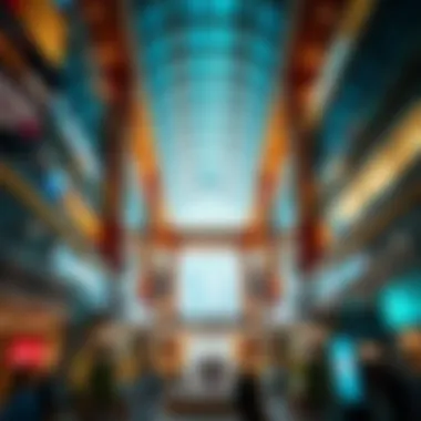 Architectural Marvel of Dubai's Shopping Malls Stunning architectural design of a Dubai shopping mall