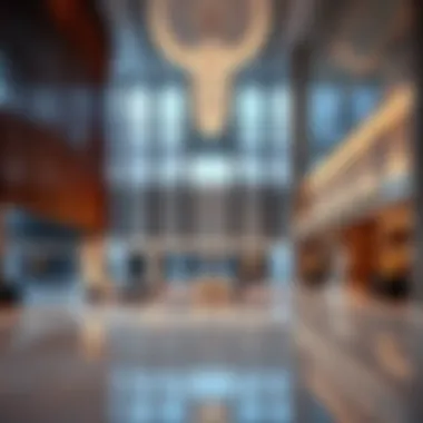 Luxurious lobby interior of Al NAEEM Tower