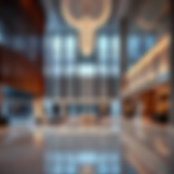 Luxurious lobby interior of Al NAEEM Tower