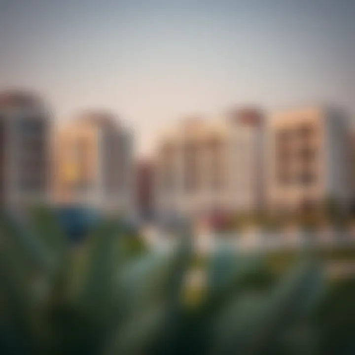 Modern residential buildings reflecting the architectural diversity of Bsbass Al-Khalidiya