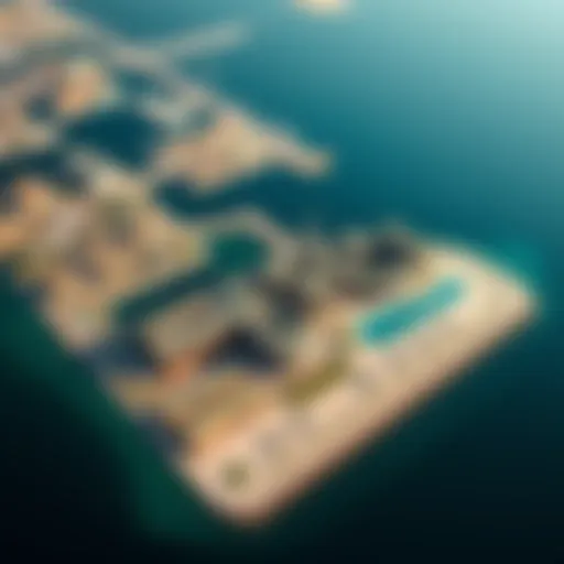 Aerial view of Emaar Maritime City showcasing its architectural design and coastal layout.