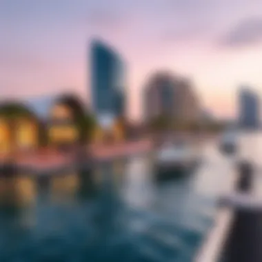 Waterfront Area of Emaar Maritime City The vibrant waterfront area with recreational facilities and scenic views.