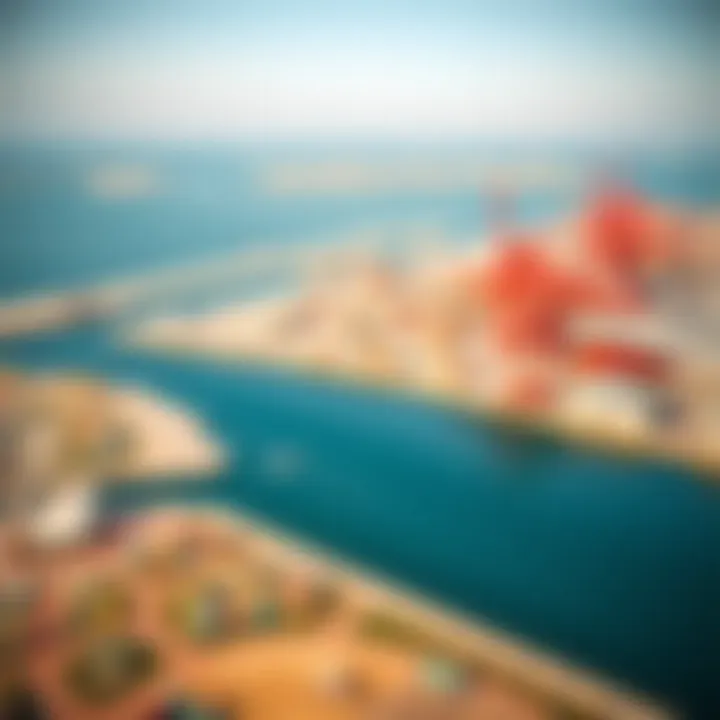 Panoramic view of Jebel Ali Port showcasing its vastness and strategic location