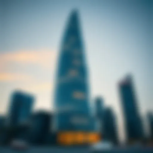 Stunning exterior view of Opera Tower showcasing its modern design