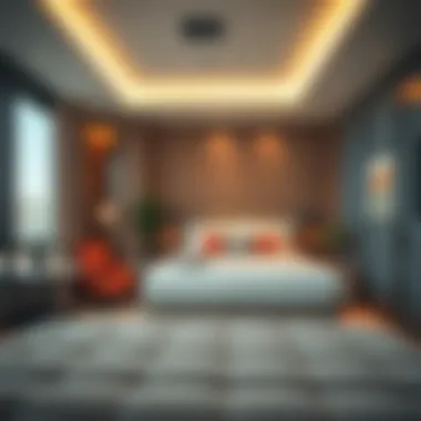 A cozy partitioned space demonstrating efficient use of area
