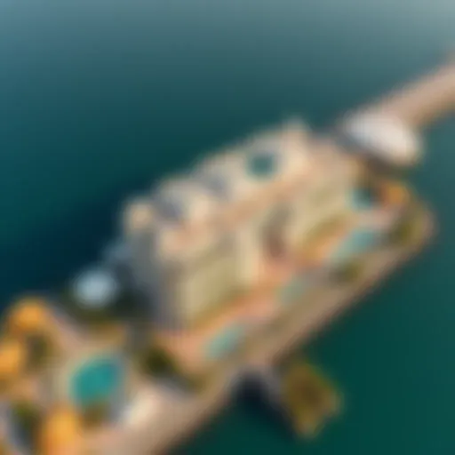 Stunning aerial view of Sobha Sea Haven showcasing its architectural grandeur