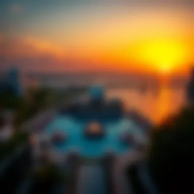 Breathtaking sunset view from Sobha Sea Haven overlooking the coastline