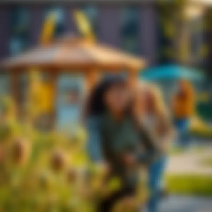 Vibrant community life at Hartland Greens with recreational areas