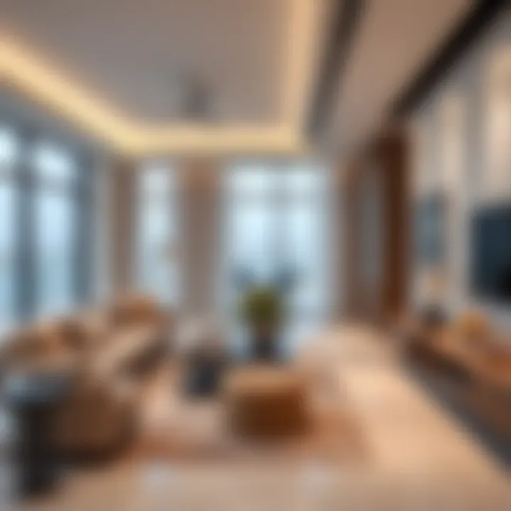 Luxury apartment interiors at Port de la Mer highlighting modern design