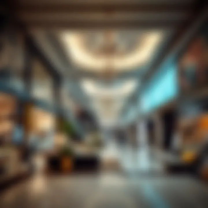 Interior shopping ambiance of شامخة مول