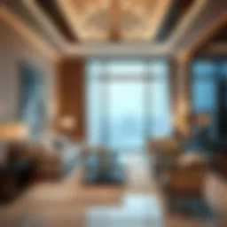 Elegant interior showcasing ziene through decor in a Dubai property