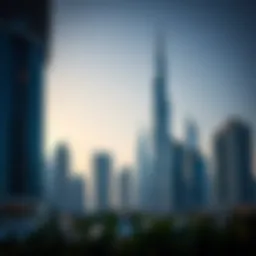 Modern high-rise buildings in Dubai