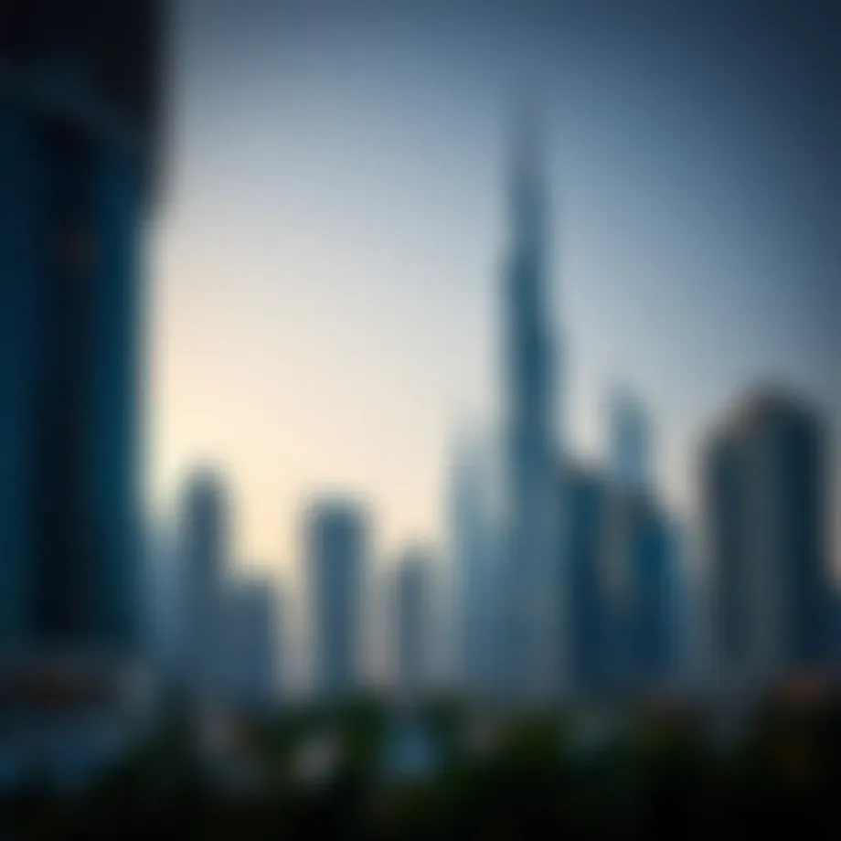 Modern high-rise buildings in Dubai