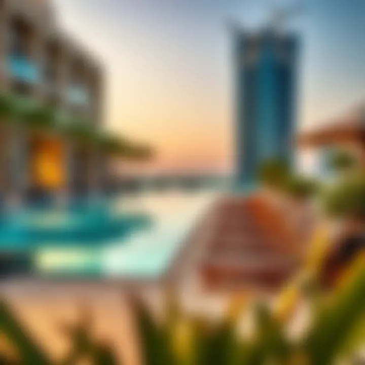 Stunning outdoor pool view at W Residences Dubai